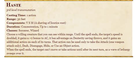 haste 5e|haste 5e extra attack.
